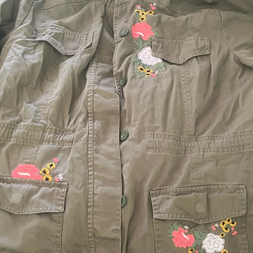 Ruff Hewn Khaki Button-Up Jacket